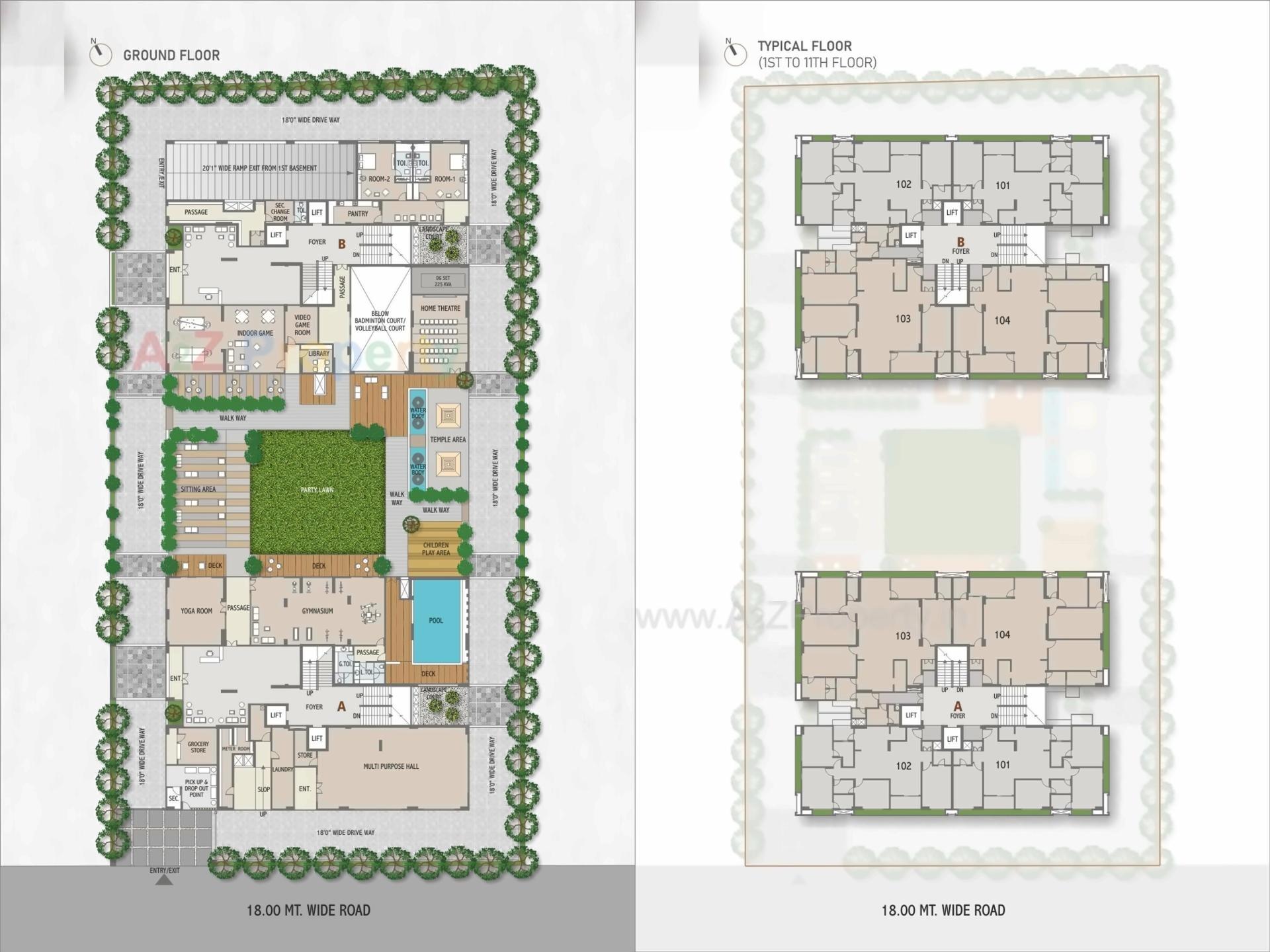 Layout of real estate project Sankalp Grace located at Ahmedabad, Ahmedabad, Gujarat