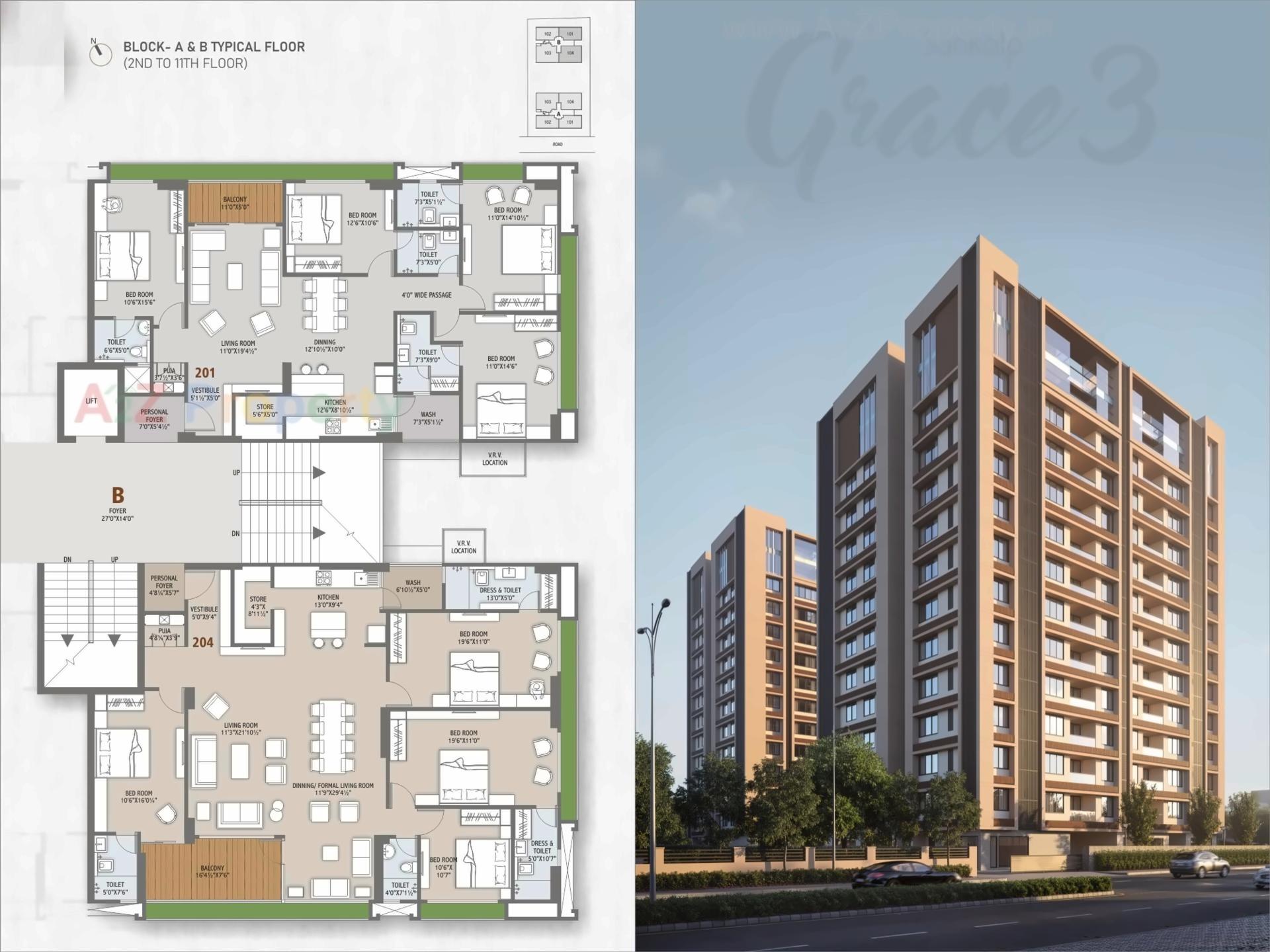 Layout of real estate project Sankalp Grace located at Ahmedabad, Ahmedabad, Gujarat
