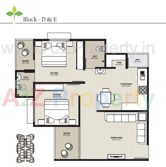 Sankalp_green_layout_design3_big of real estate project Sankalp Greens located at Jagatpur, Ahmedabad, Gujarat