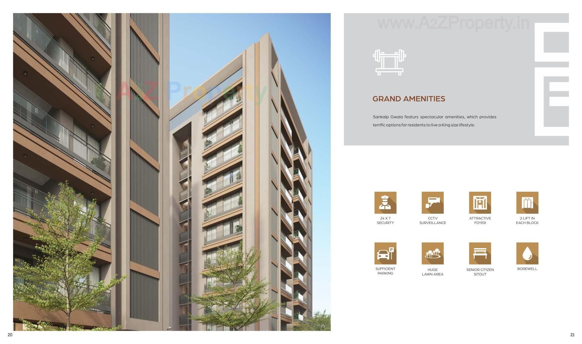 3D Elevation of real estate project Sankalp Gwala located at Ambali, Ahmedabad, Gujarat