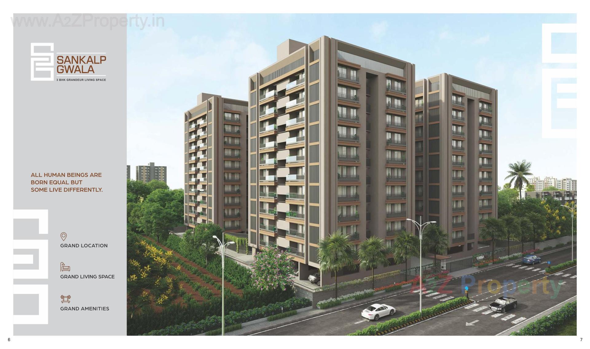 3D Elevation of real estate project Sankalp Gwala located at Ambali, Ahmedabad, Gujarat