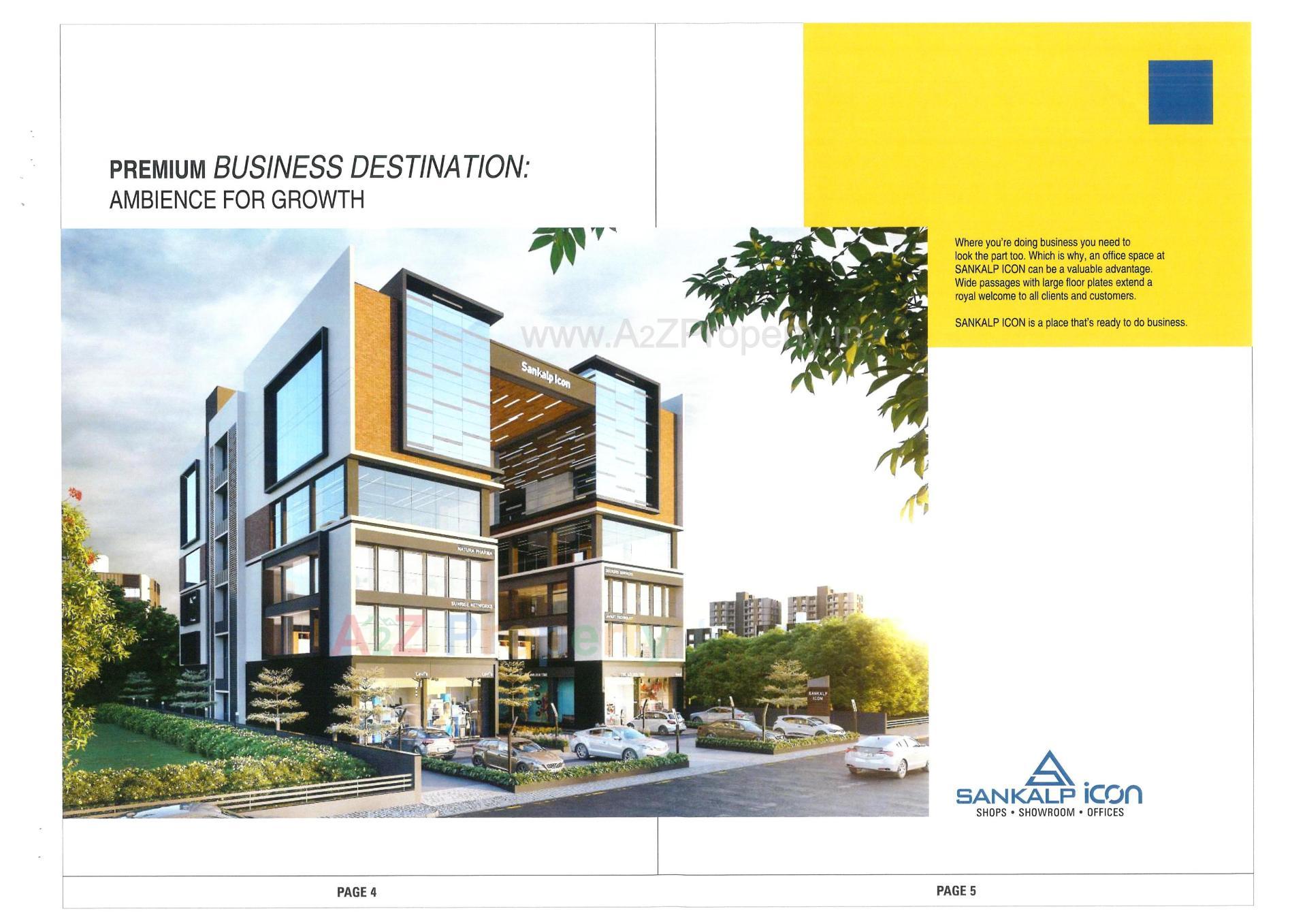 3D Elevation of real estate project Sankalp Icon located at Nikol, Ahmedabad, Gujarat