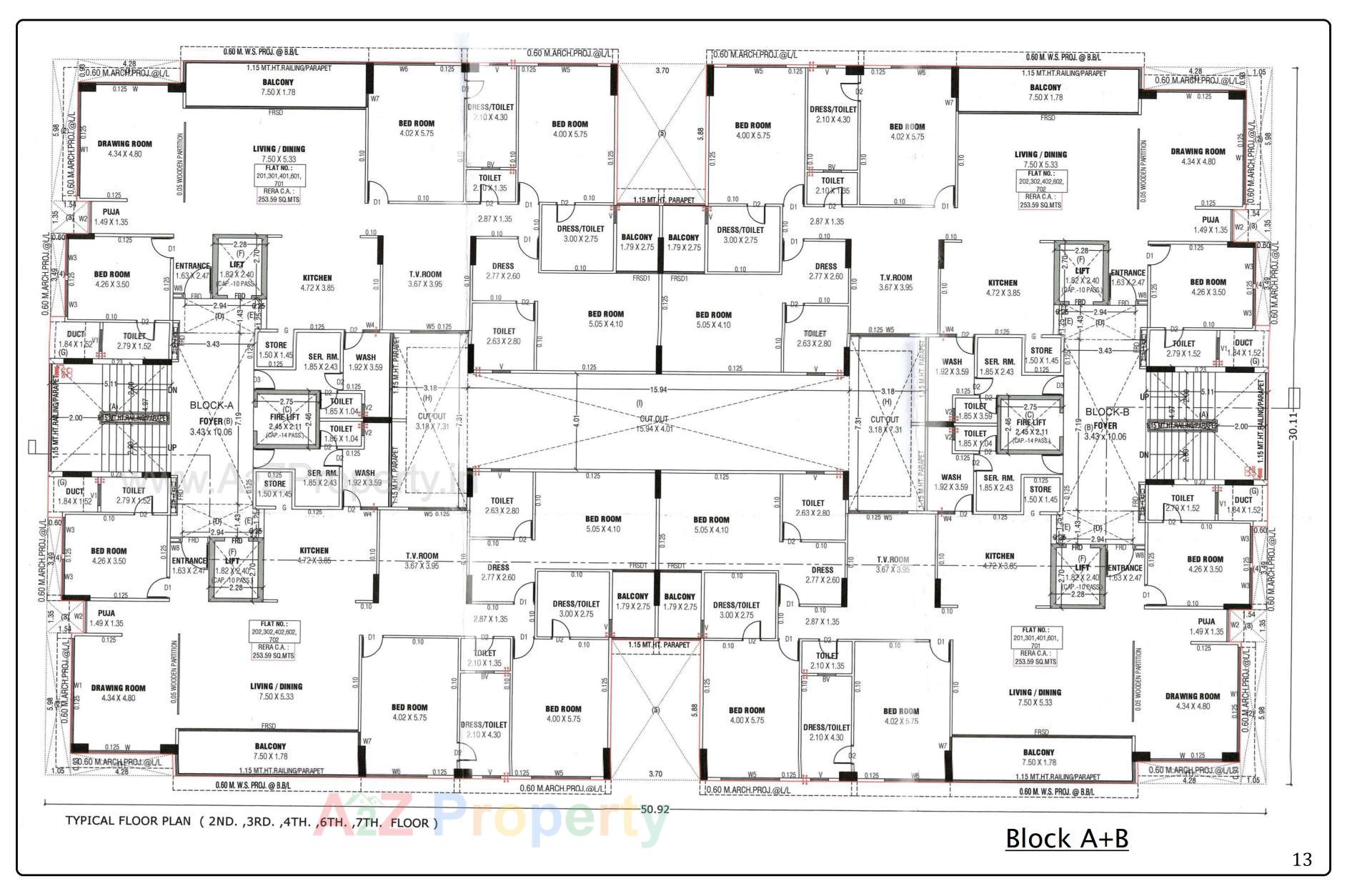 Layout of real estate project Sankalp Nirvana located at Dariyapur, Ahmedabad, Gujarat