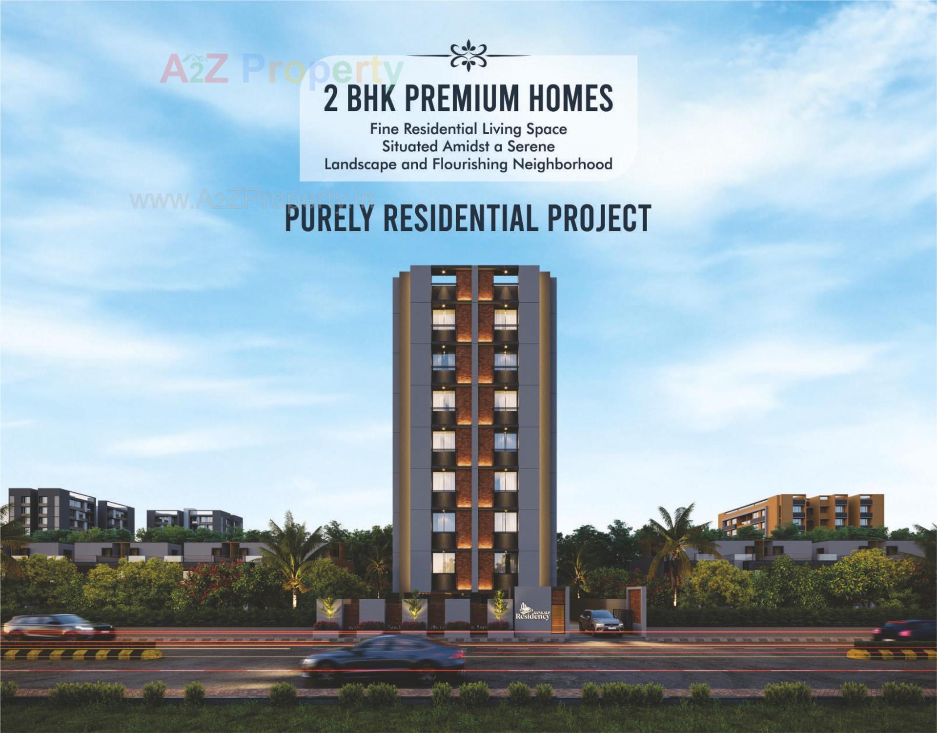 3D Elevation of real estate project Sankalp Residency located at Vinzol, Ahmedabad, Gujarat
