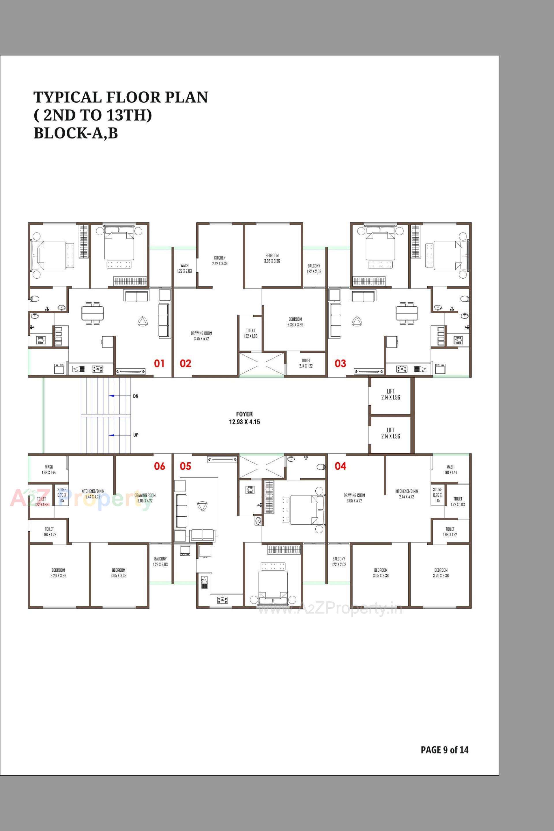 Layout of real estate project Sankalp Sky located at Muthiya, Ahmedabad, Gujarat
