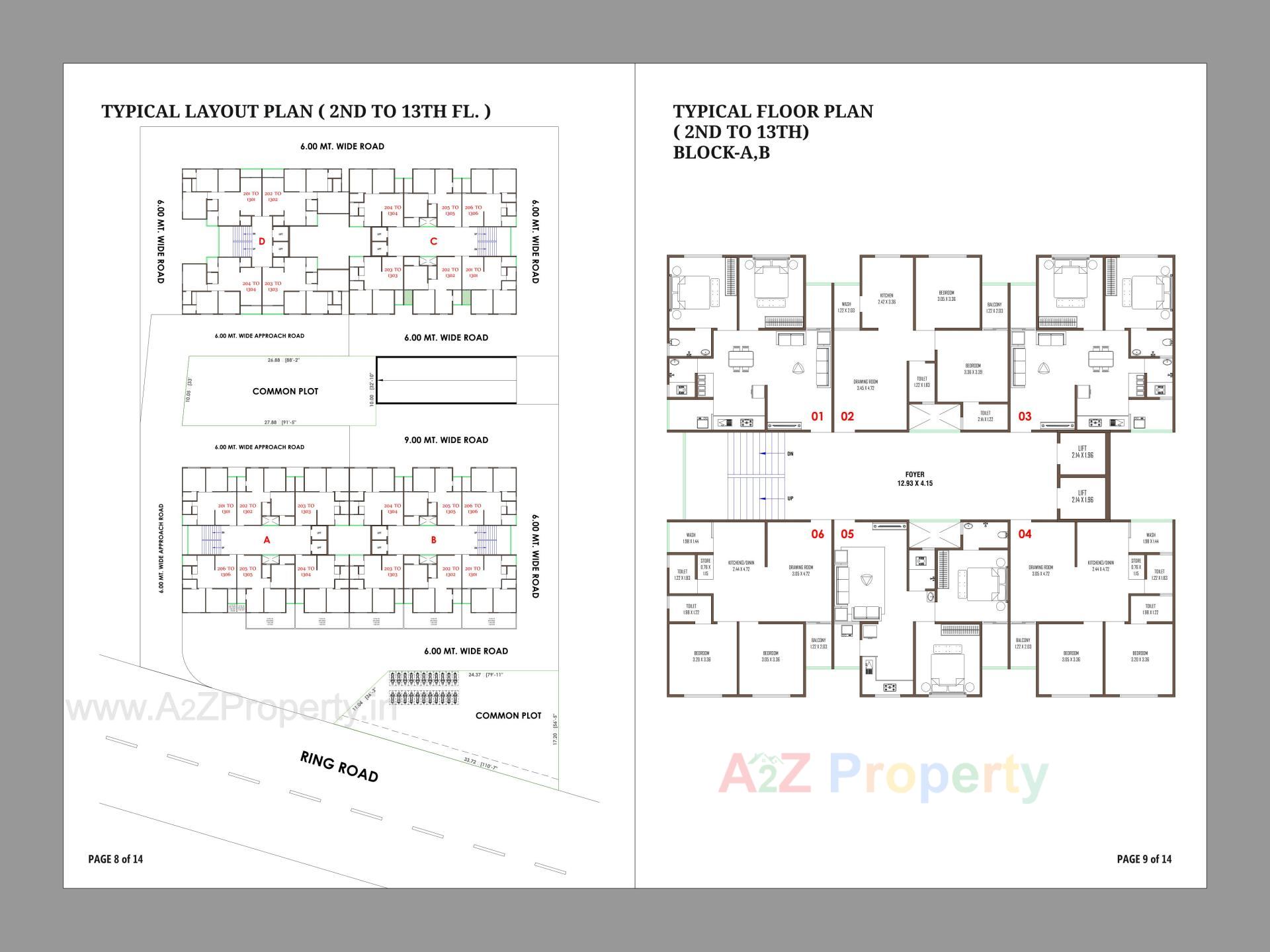 Layout of real estate project Sankalp Sky located at Muthiya, Ahmedabad, Gujarat