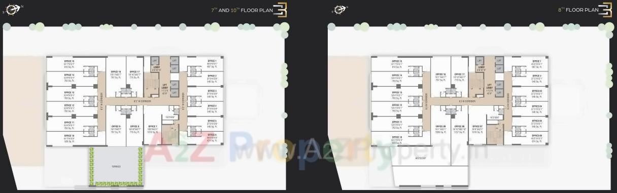 Layout of real estate project Sankalp Square B (i) located at Ahmedabad, Ahmedabad, Gujarat
