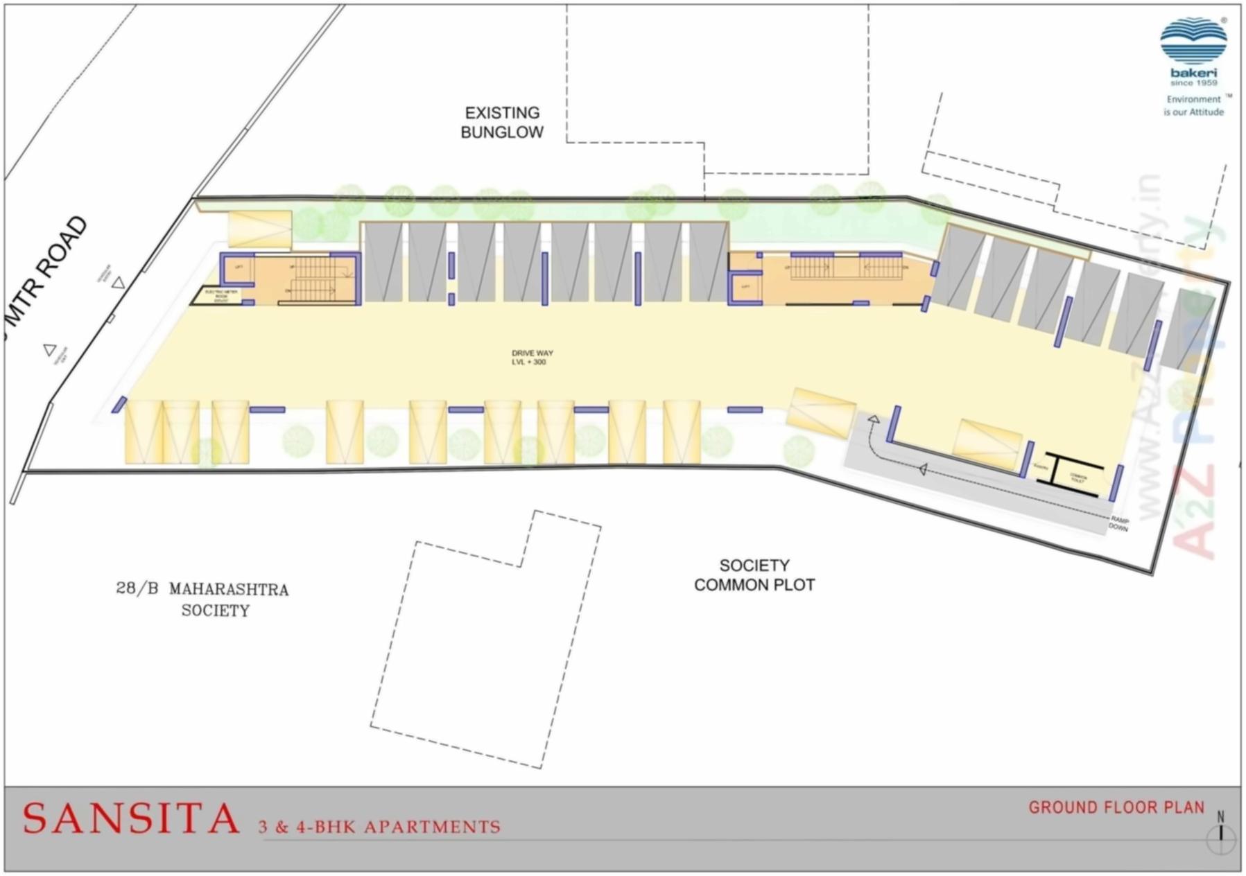Layout of real estate project Sansita Pratham located at Changispur, Ahmedabad, Gujarat