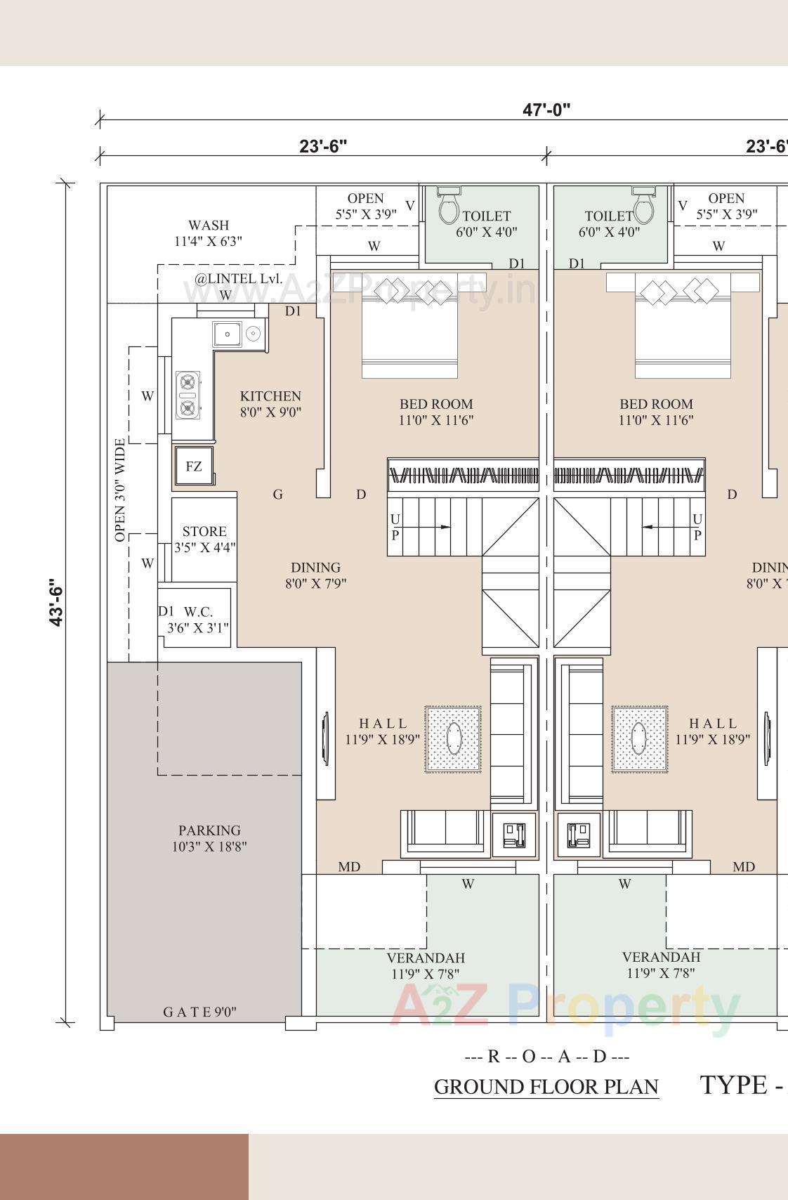 Layout of real estate project Sanskar Bungalows located at Viramgam, Ahmedabad, Gujarat