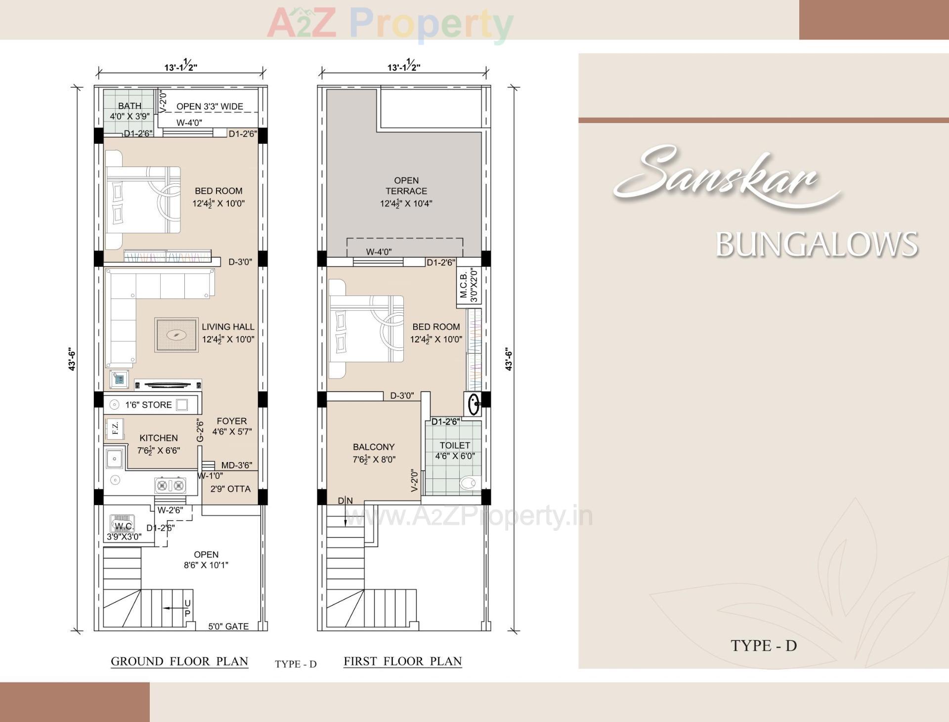Layout of real estate project Sanskar Bungalows located at Viramgam, Ahmedabad, Gujarat
