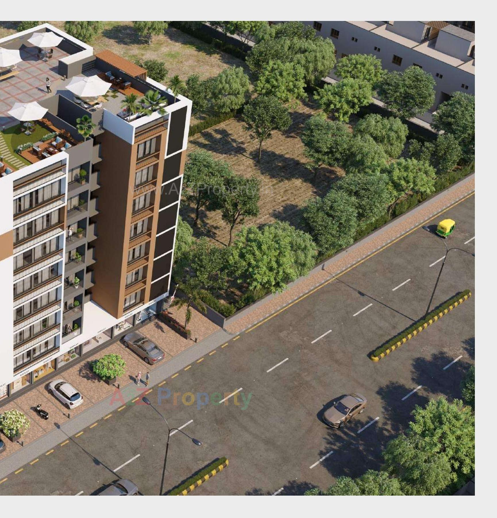 3D Elevation of real estate project Sanskar Enclave located at Chandkheda, Ahmedabad, Gujarat
