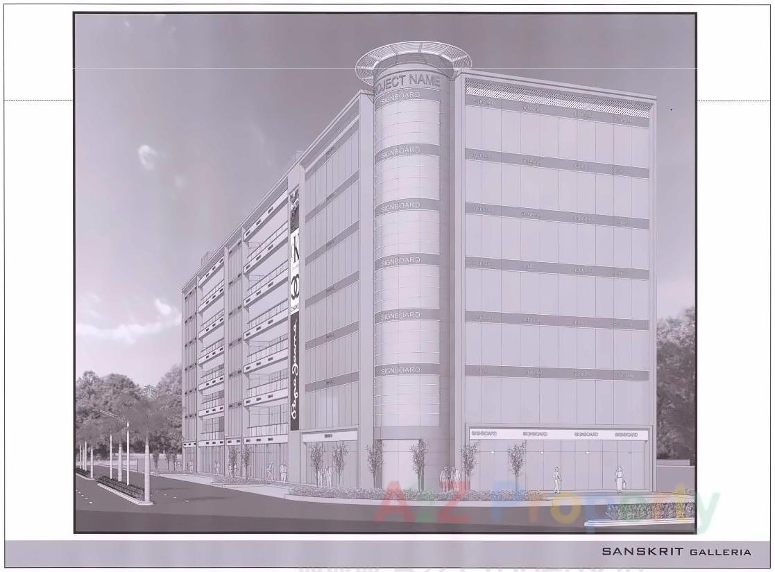 3D Elevation of real estate project Sanskrit galleria located at Ahmedabad, Ahmedabad, Gujarat