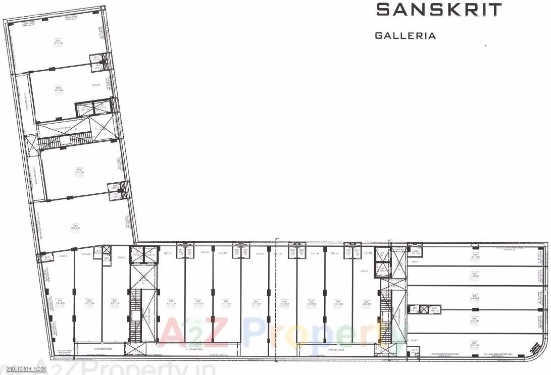 Layout of real estate project Sanskrit galleria located at Ahmedabad, Ahmedabad, Gujarat