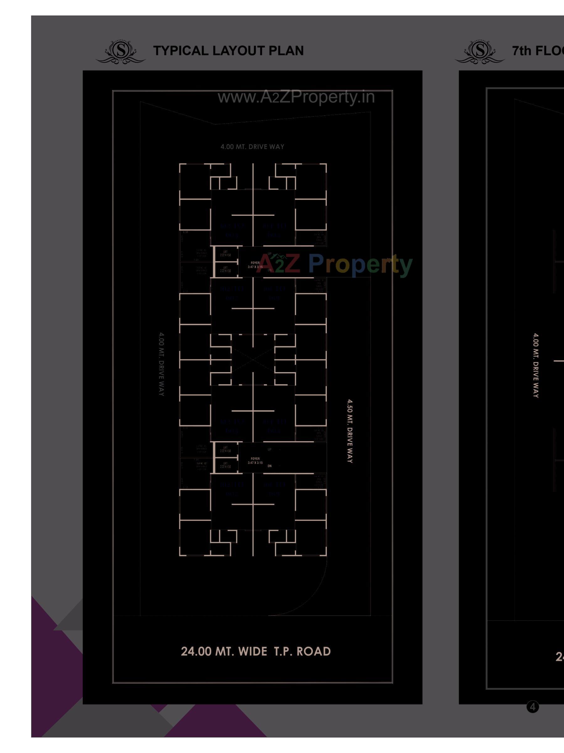 Layout of real estate project Sanskruti Heights located at Ahmedabad, Ahmedabad, Gujarat