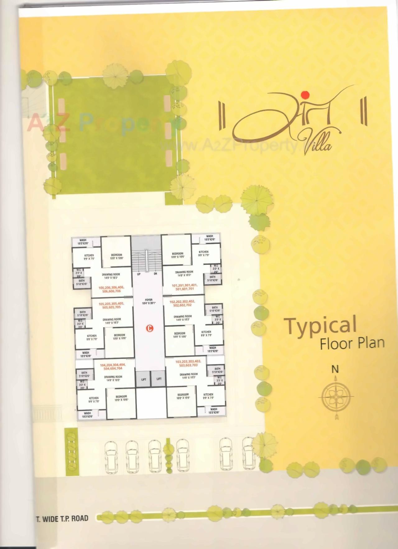 Layout of real estate project Sant Villa located at Vastral, Ahmedabad, Gujarat