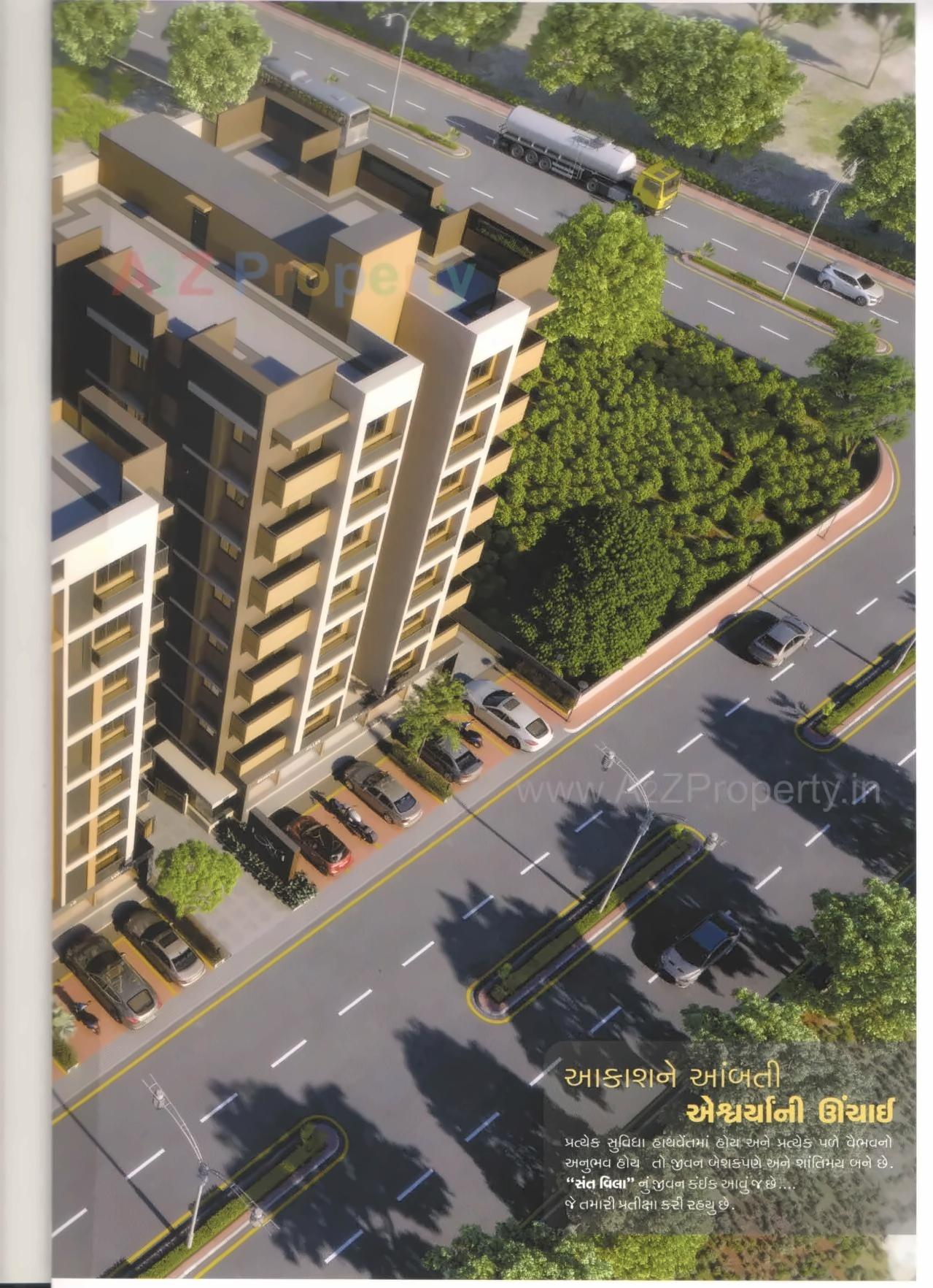 3D Elevation of real estate project Sant Villa located at Vastral, Ahmedabad, Gujarat