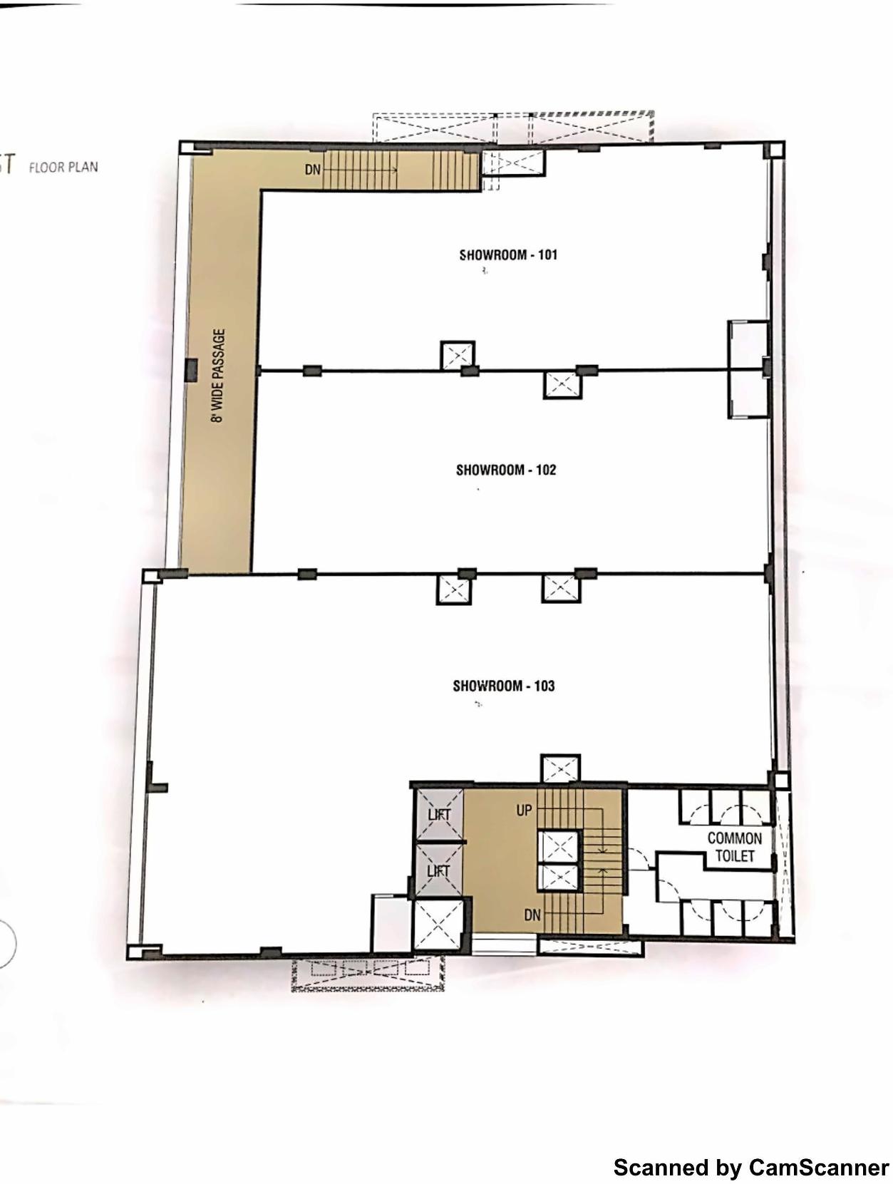Layout of real estate project Santorini Square located at City, Ahmedabad, Gujarat