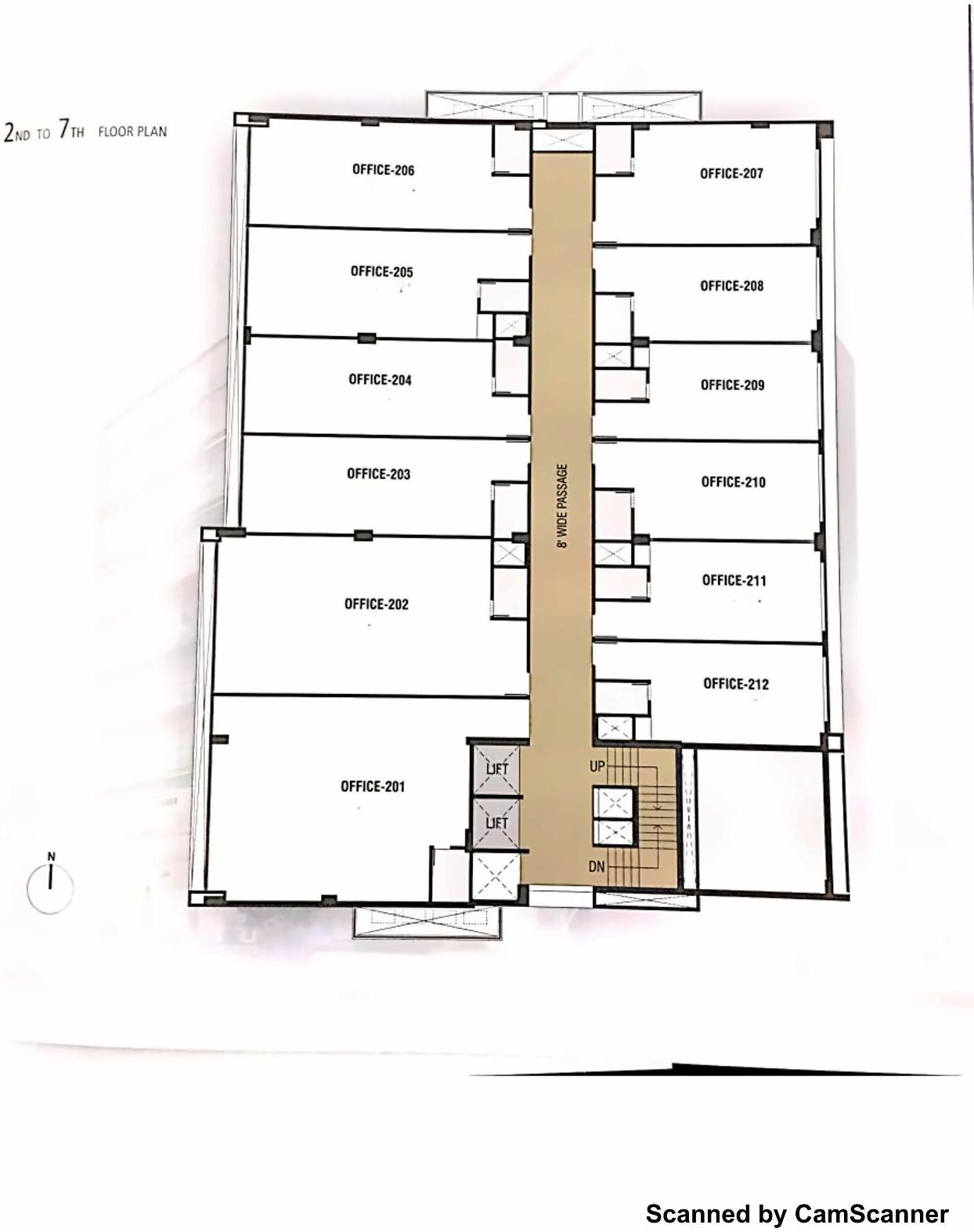 Layout of real estate project Santorini Square located at City, Ahmedabad, Gujarat