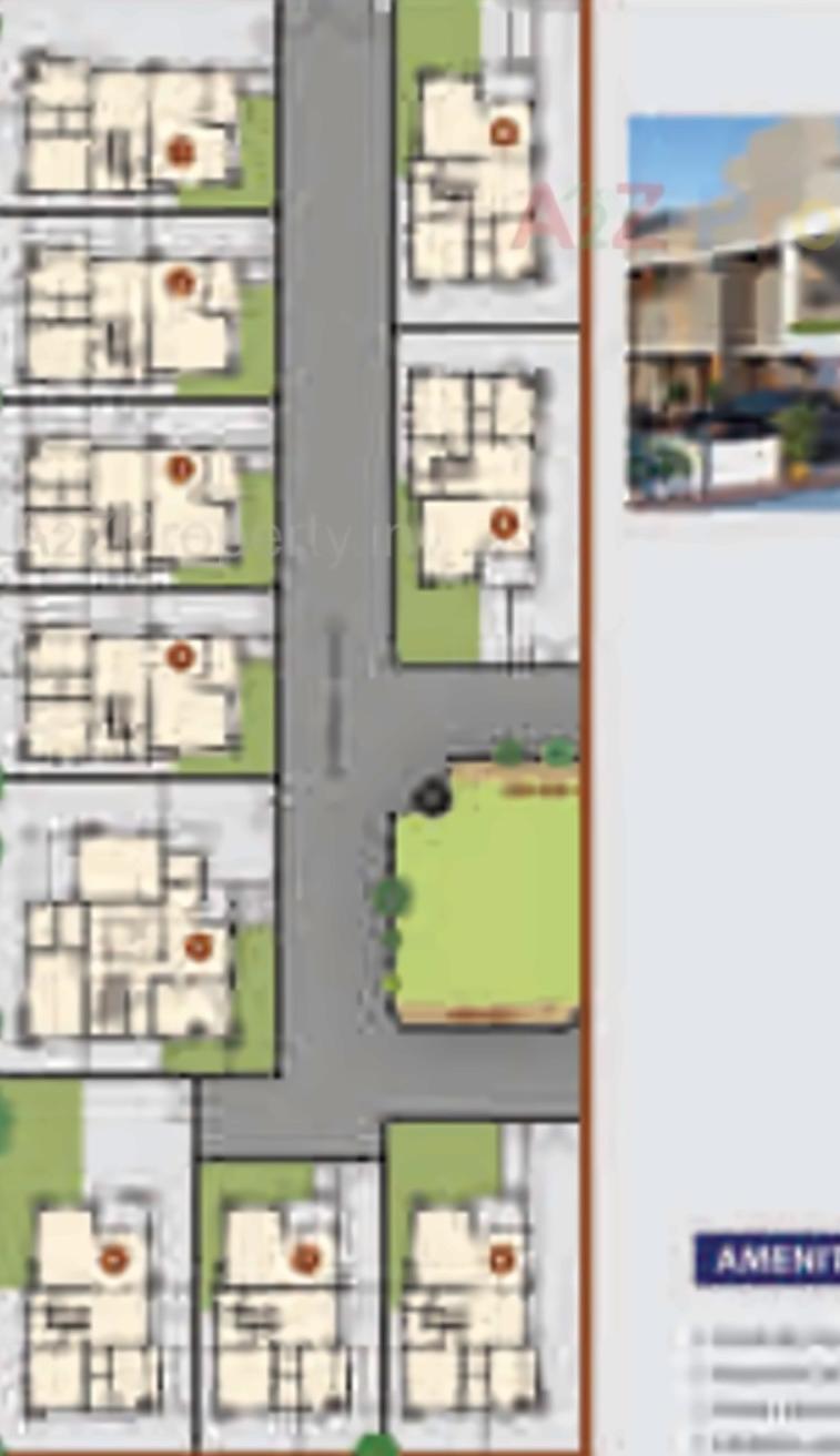 Layout of real estate project Sapphire Bunglows located at Lilapur, Ahmedabad, Gujarat