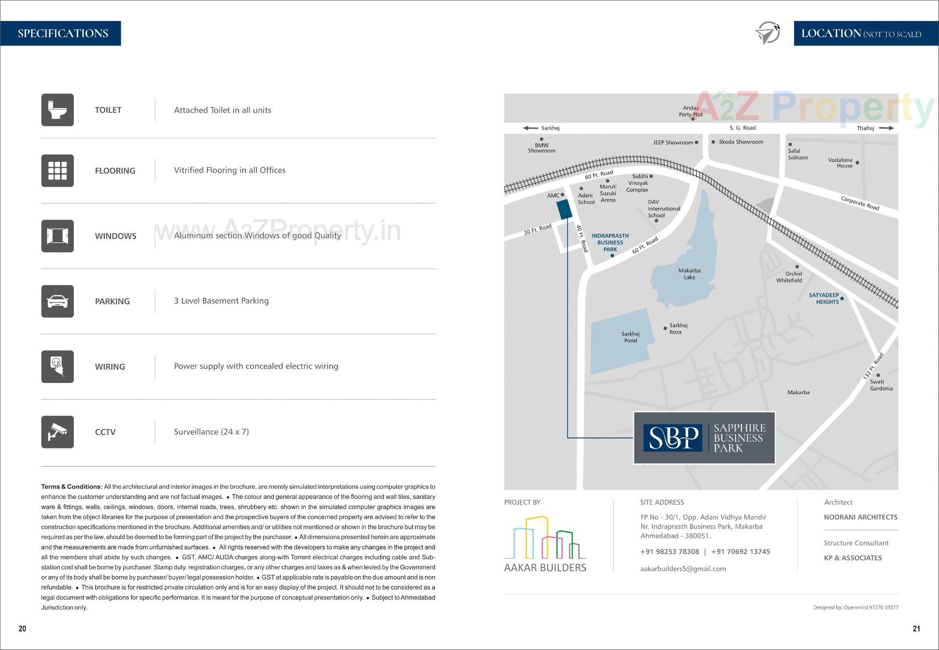  of real estate project Sapphire Business Park located at Makarba, Ahmedabad, Gujarat
