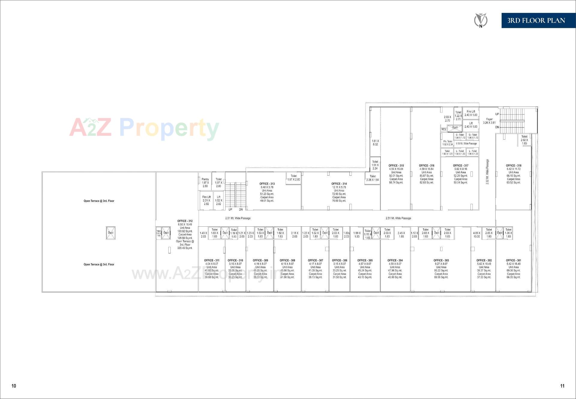 Layout of real estate project Sapphire Business Park located at Makarba, Ahmedabad, Gujarat