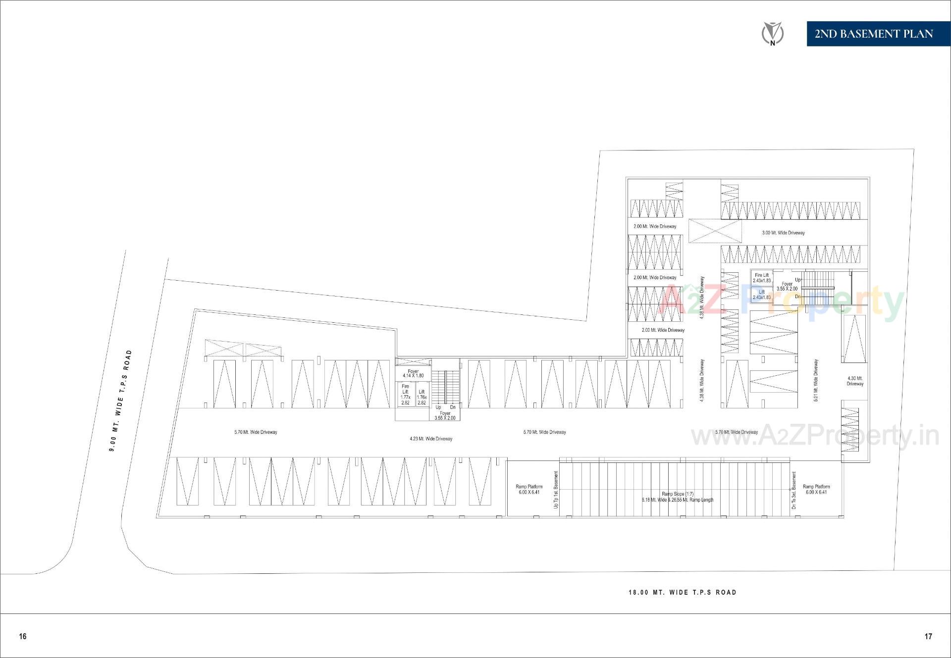 Layout of real estate project Sapphire Business Park located at Makarba, Ahmedabad, Gujarat