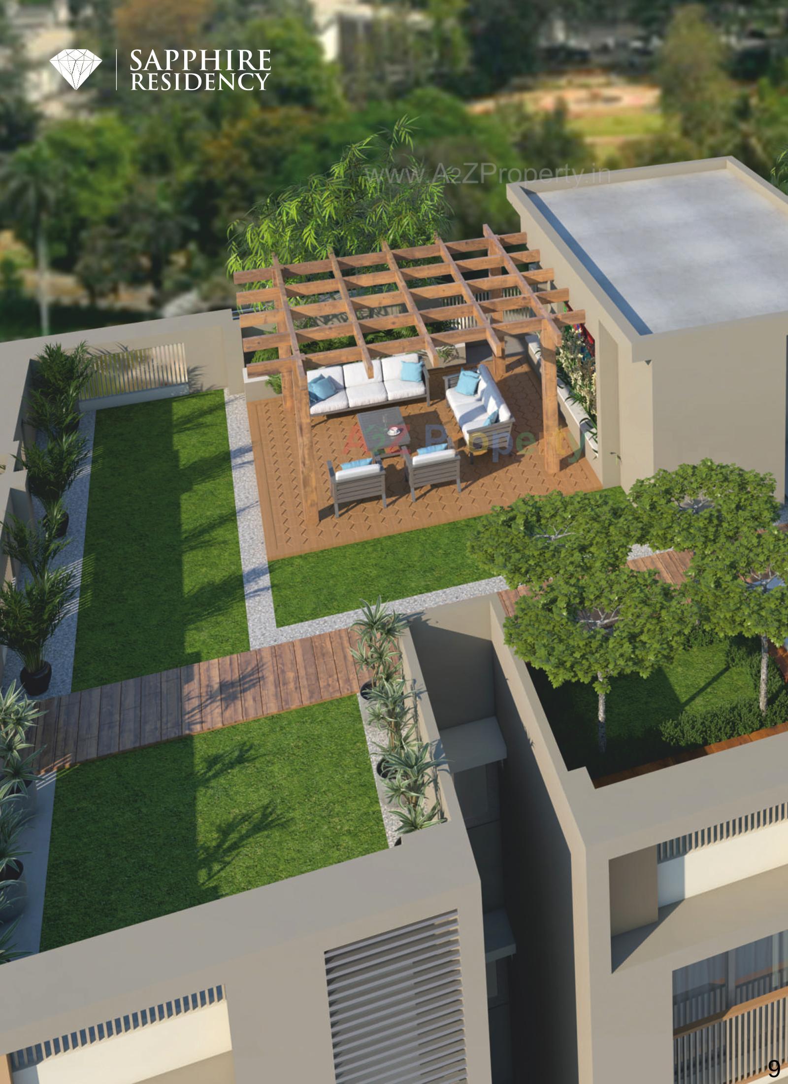 3D Elevation of real estate project Sapphire Residency located at Paldi, Ahmedabad, Gujarat