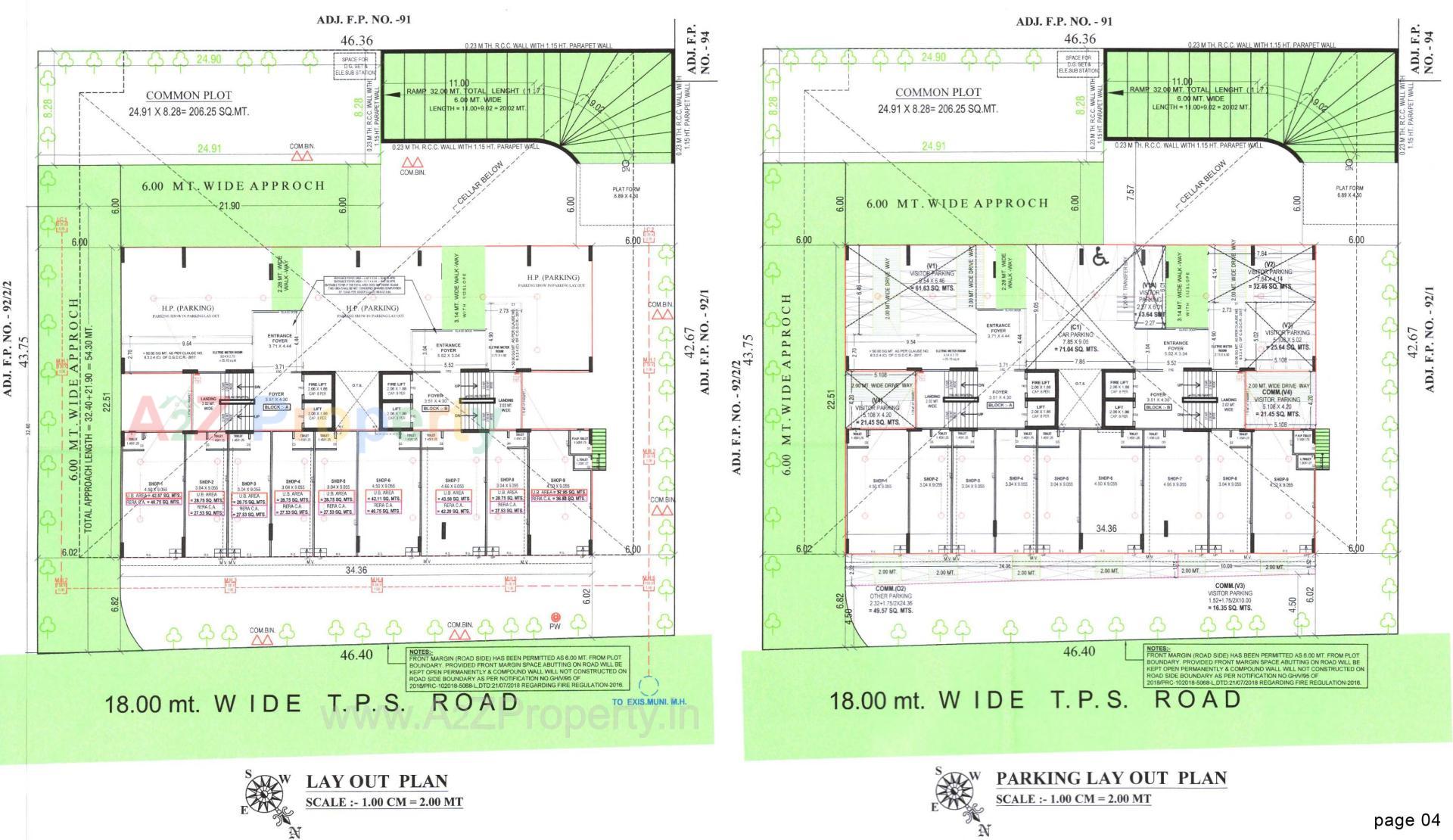Layout of real estate project Sapphire Veronica located at Bhadej, Ahmedabad, Gujarat