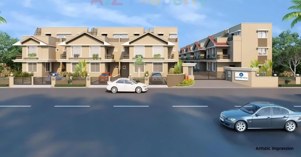3D Elevation of real estate project Sapphire Villa located at Lambha, Ahmedabad, Gujarat