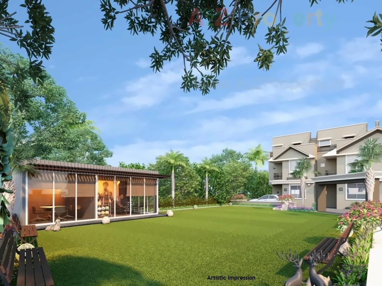 3D Elevation of real estate project Sapphire Villa located at Lambha, Ahmedabad, Gujarat