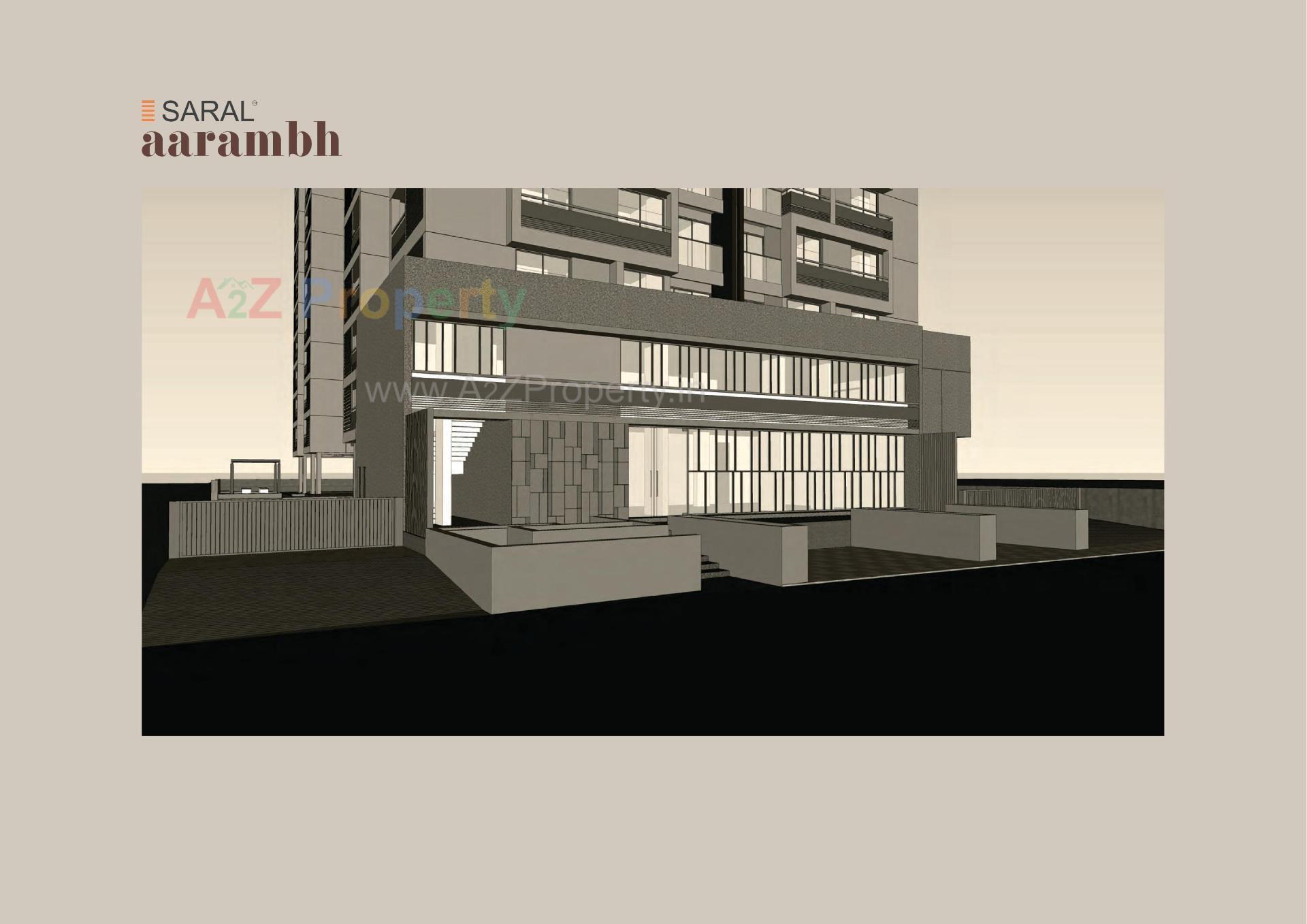Layout of real estate project Saral Aarambh located at Bhadaj, Ahmedabad, Gujarat