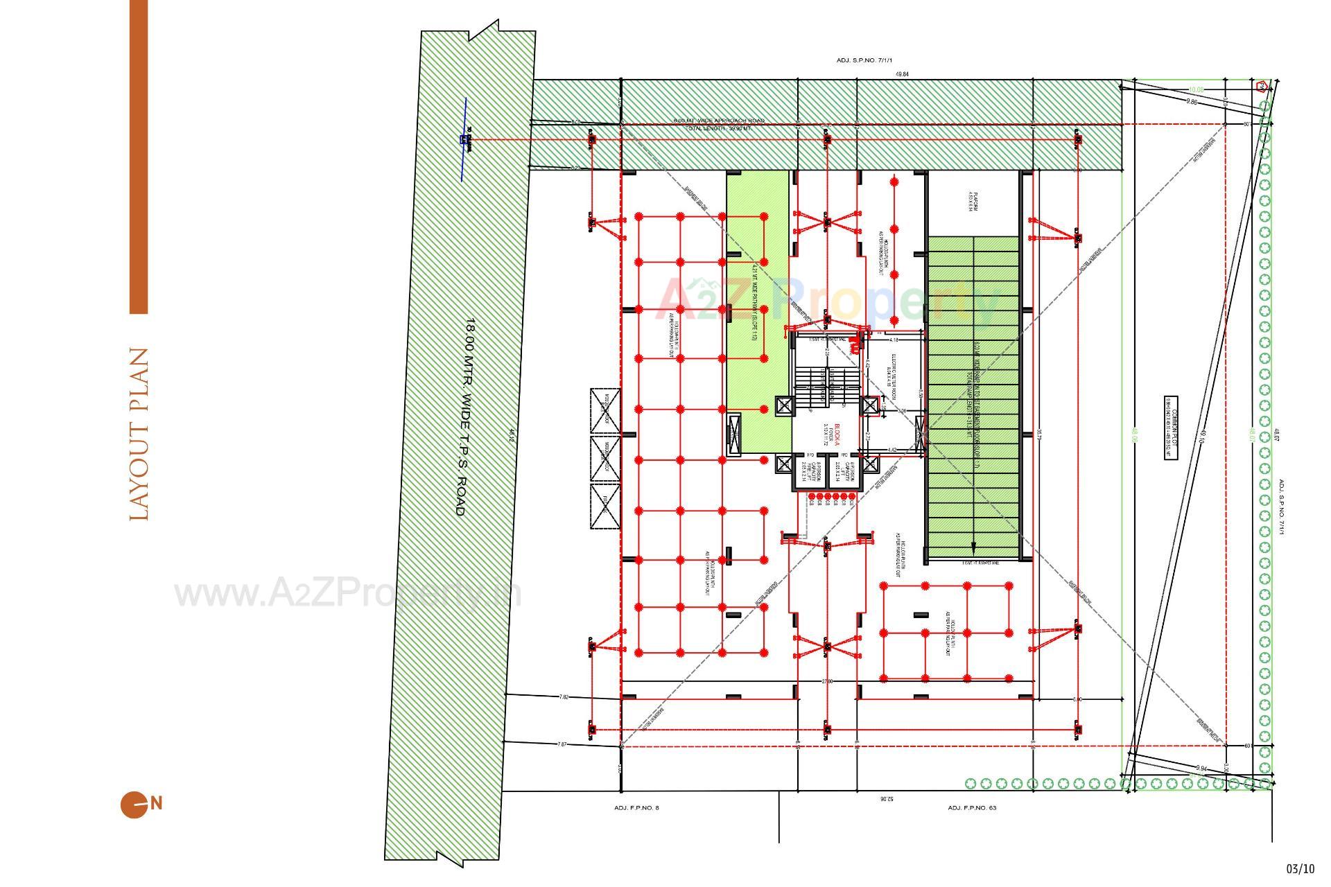 Layout of real estate project Saral Air located at Bhat, Ahmedabad, Gujarat
