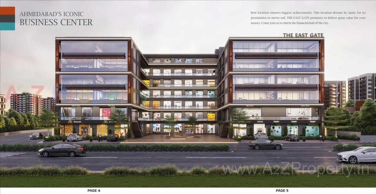 3D Elevation of real estate project Saral Heights   The East Gate located at Ahmedabad, Ahmedabad, Gujarat