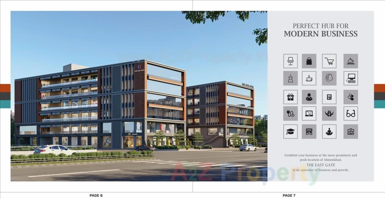 3D Elevation of real estate project Saral Heights   The East Gate located at Ahmedabad, Ahmedabad, Gujarat