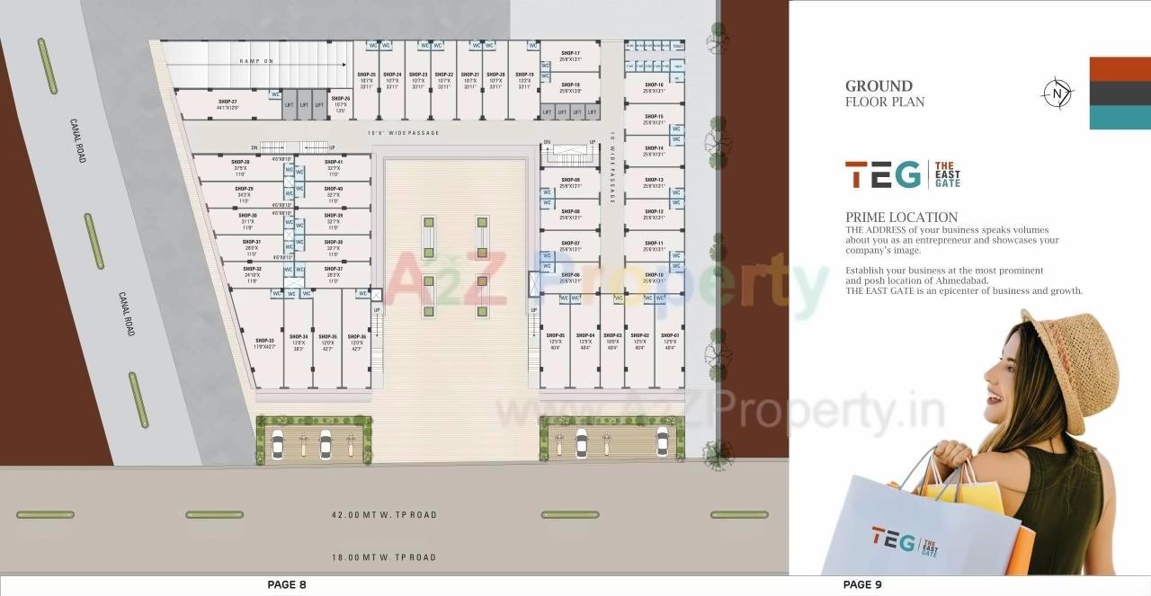Layout of real estate project Saral Heights   The East Gate located at Ahmedabad, Ahmedabad, Gujarat