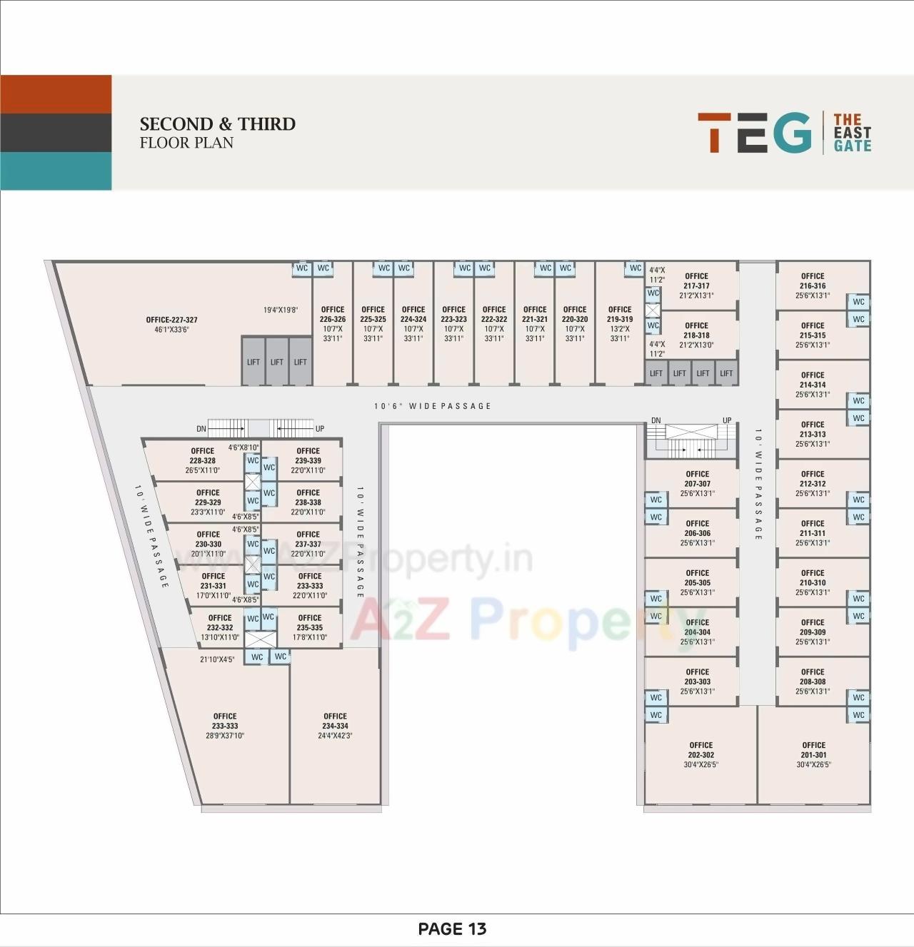 Layout of real estate project Saral Heights   The East Gate located at Ahmedabad, Ahmedabad, Gujarat