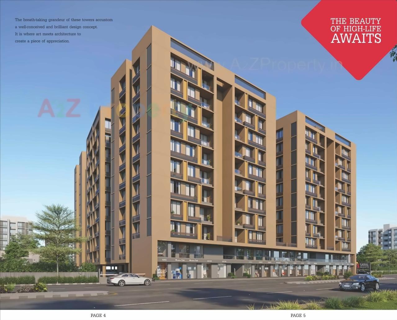 3D Elevation of real estate project Saral Heights   The East Gate located at Ahmedabad, Ahmedabad, Gujarat