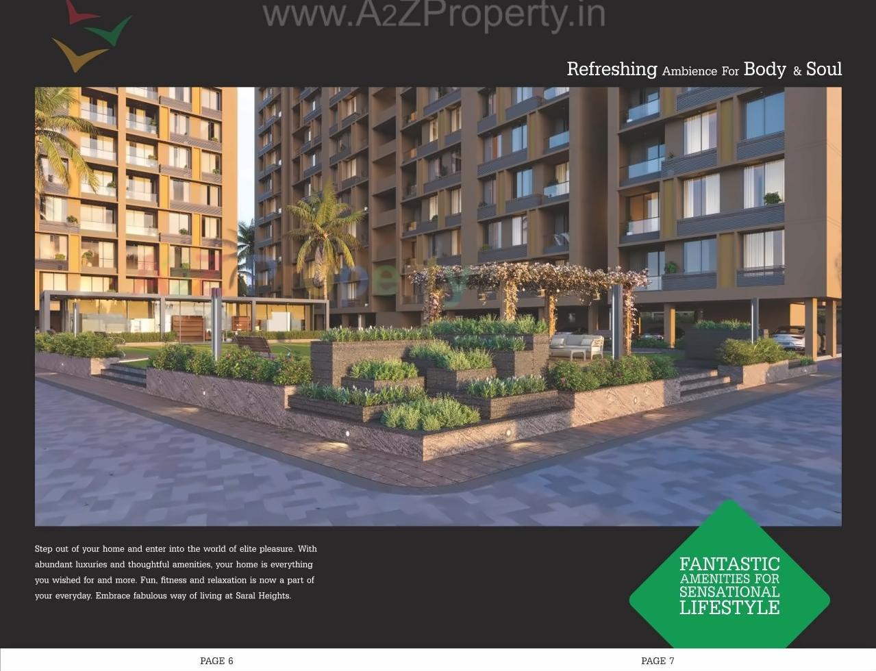 3D Elevation of real estate project Saral Heights   The East Gate located at Ahmedabad, Ahmedabad, Gujarat