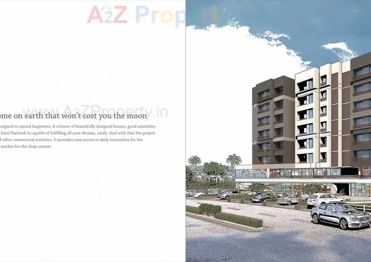 3D Elevation of real estate project Saral Parivesh located at Chankheda, Ahmedabad, Gujarat