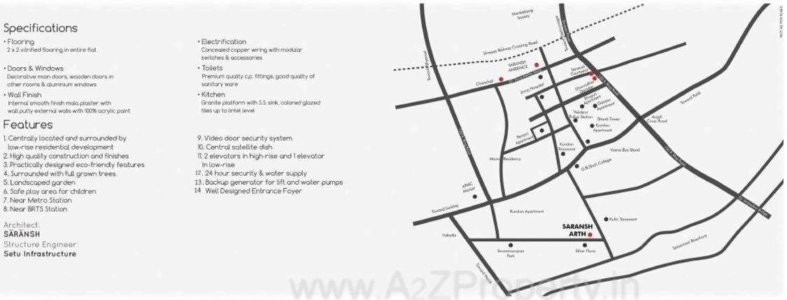  of real estate project Saransh Arth located at City, Ahmedabad, Gujarat