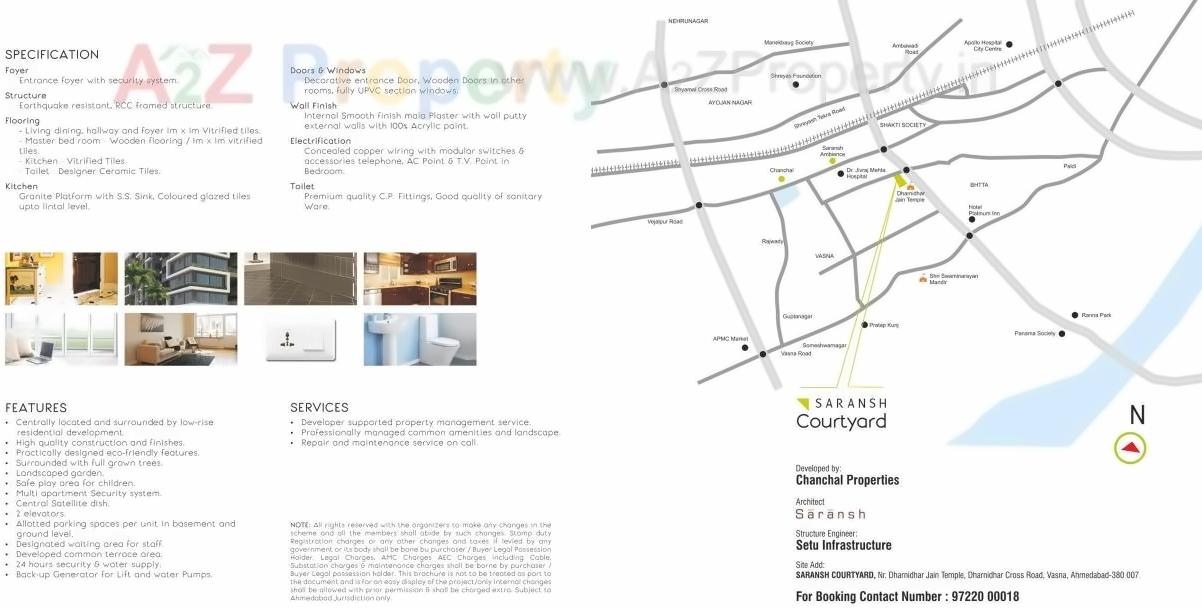  of real estate project Saransh Courtyard located at Vasna, Ahmedabad, Gujarat