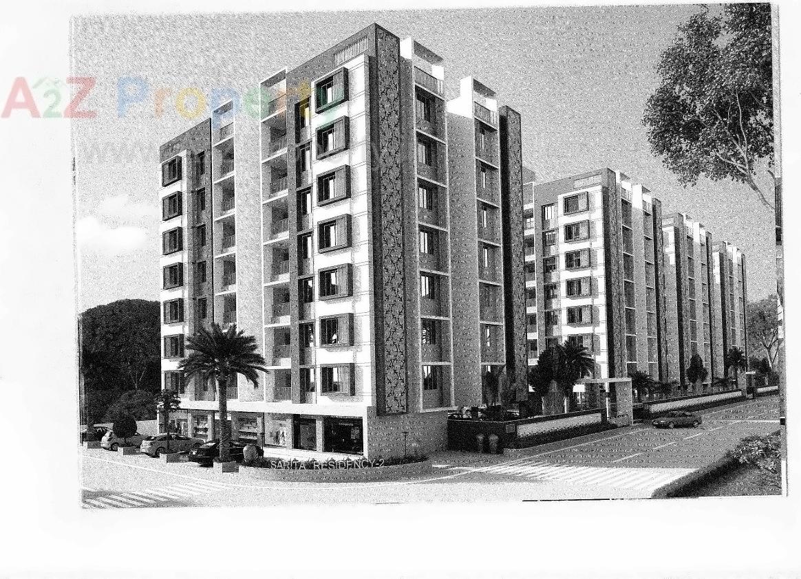 3D Elevation of real estate project Sarita Residency located at Nikol, Ahmedabad, Gujarat