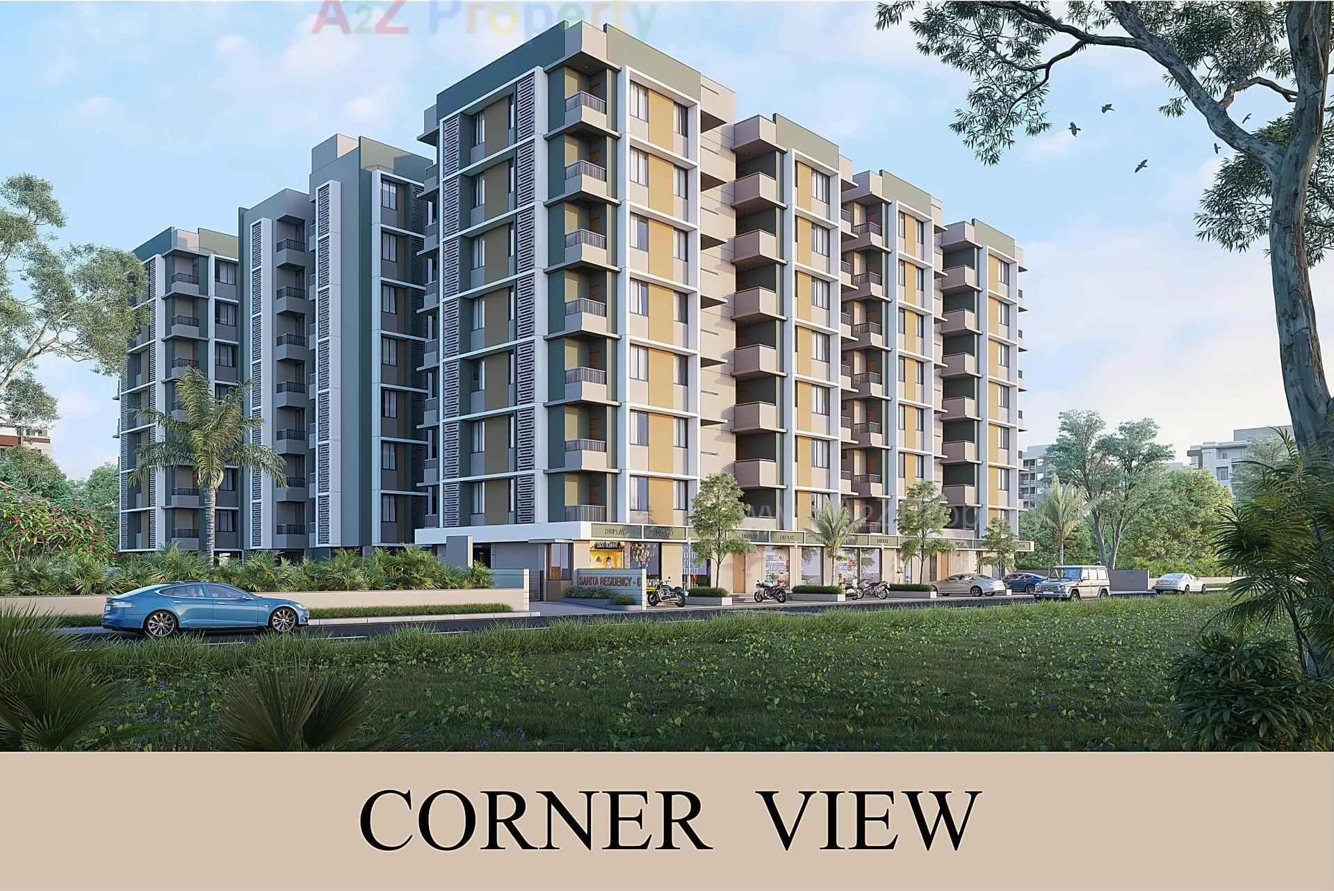 3D Elevation of real estate project Sarita Residency located at Ahmedabad, Ahmedabad, Gujarat