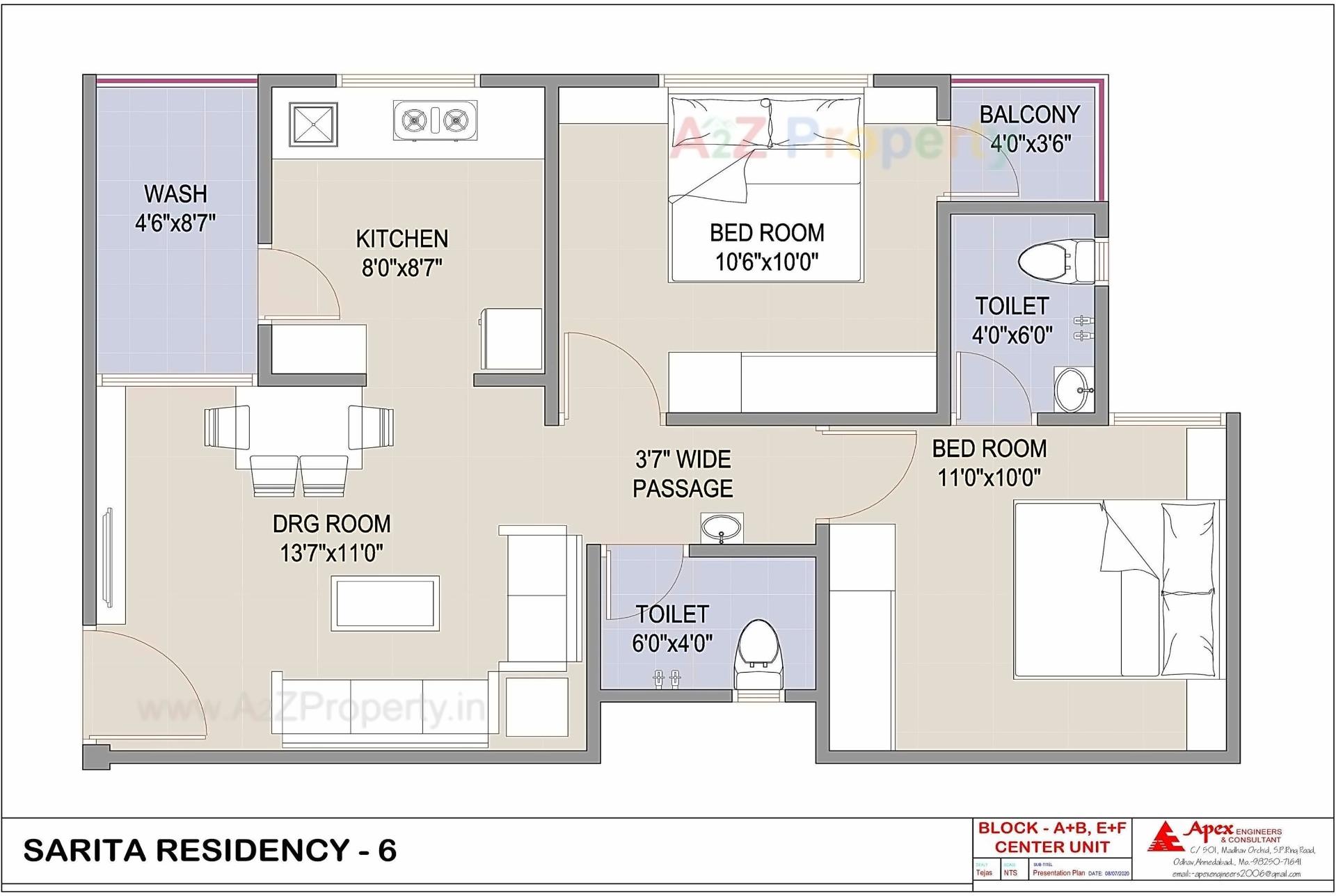 Layout of real estate project Sarita Residency located at Ahmedabad, Ahmedabad, Gujarat