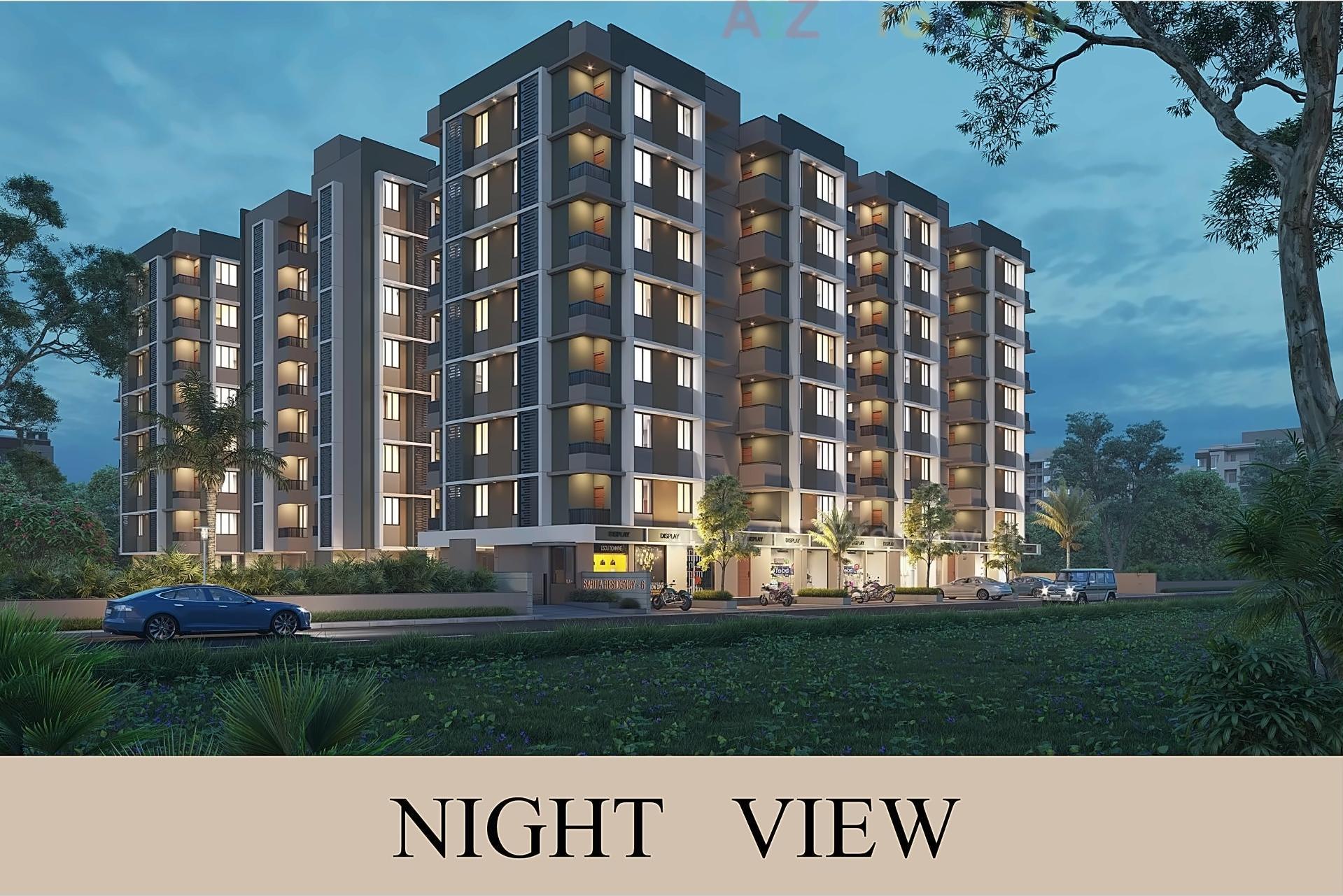 3D Elevation of real estate project Sarita Residency located at Ahmedabad, Ahmedabad, Gujarat