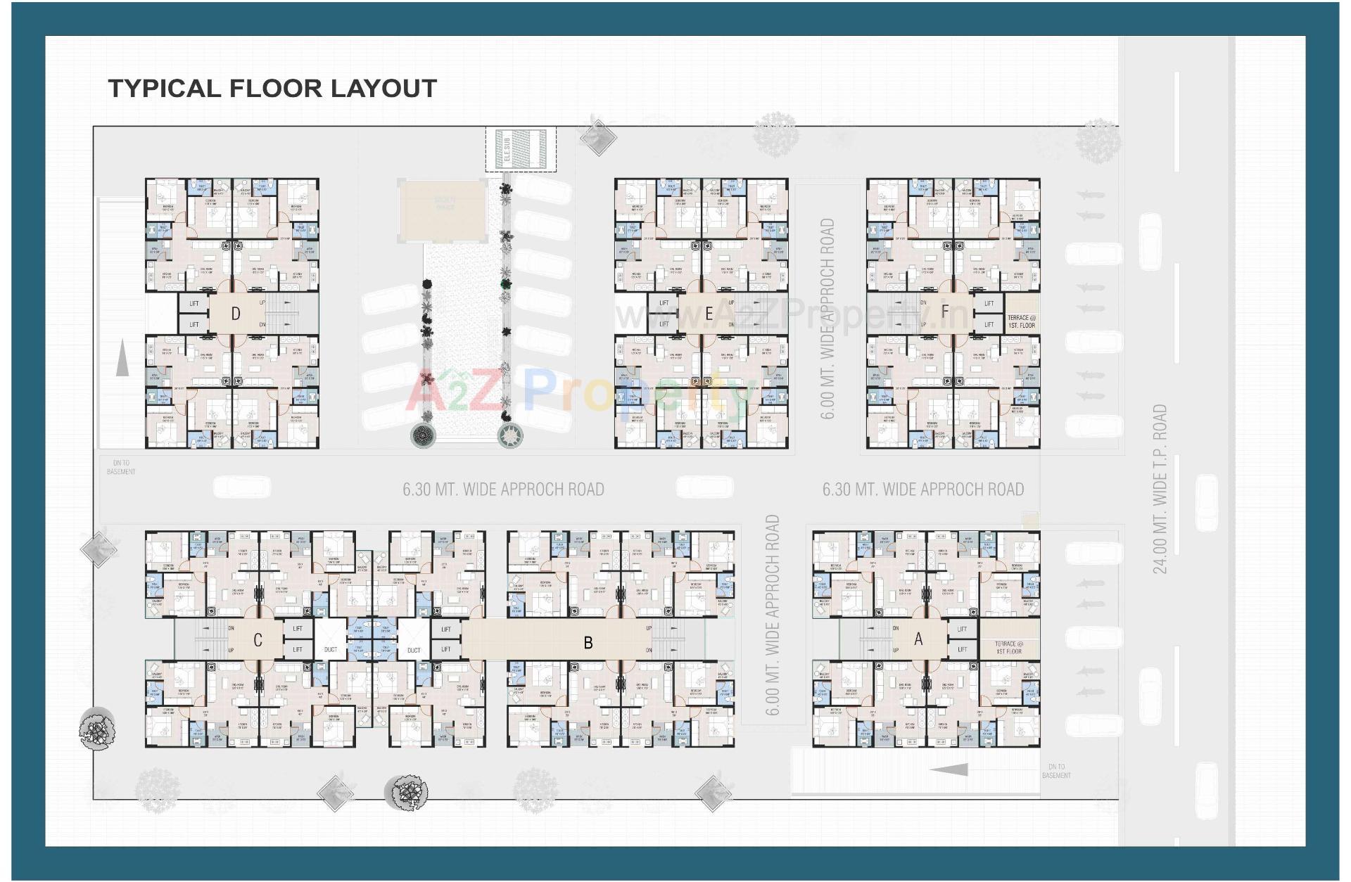 Layout of real estate project Sarita Residency located at Odhav, Ahmedabad, Gujarat