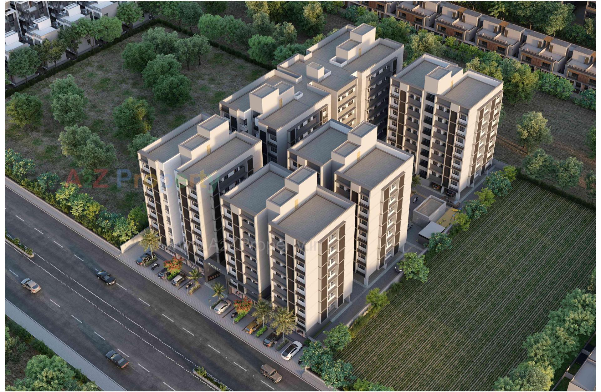 3D Elevation of real estate project Sarita Residency located at Odhav, Ahmedabad, Gujarat