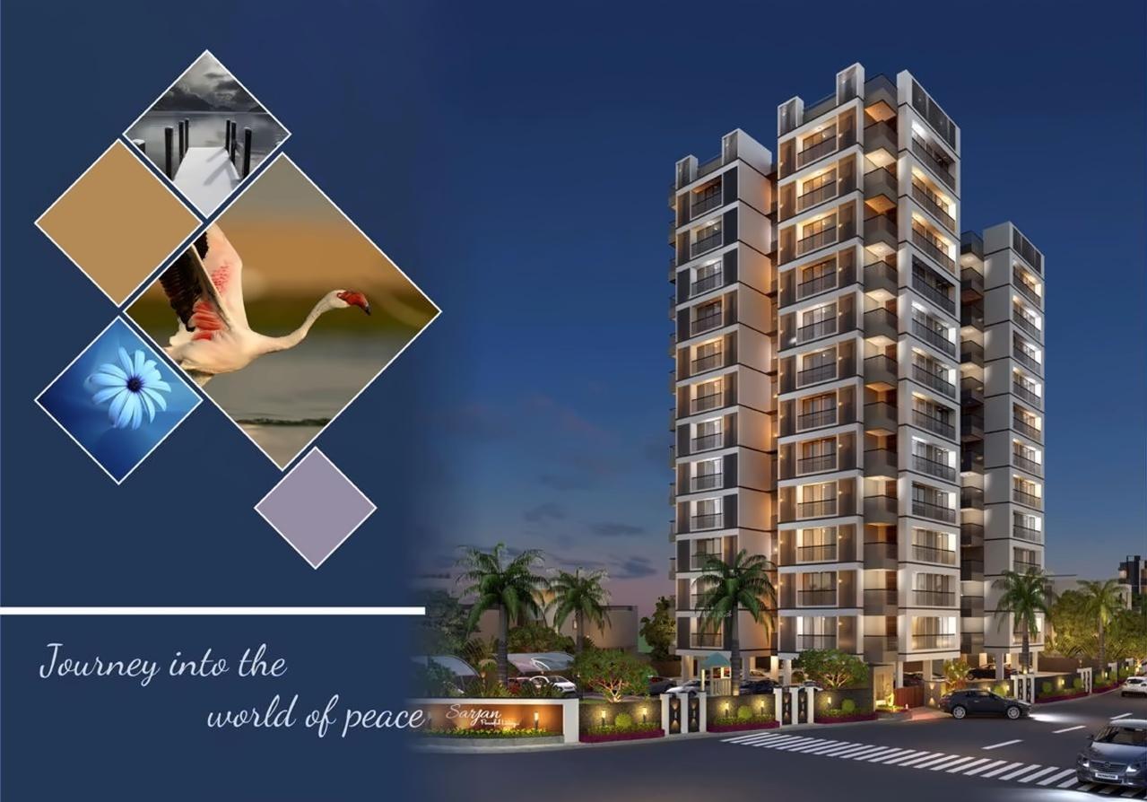 3D Elevation of real estate project Sarjan located at City, Ahmedabad, Gujarat