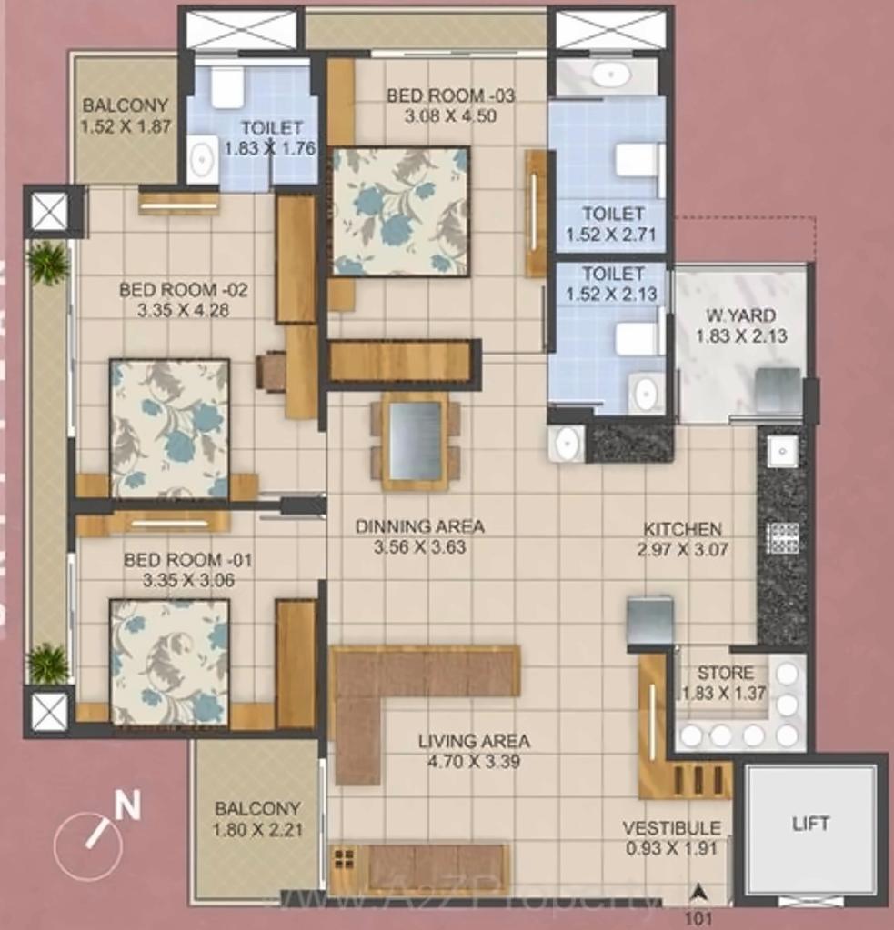 Layout of real estate project Sarjan located at City, Ahmedabad, Gujarat