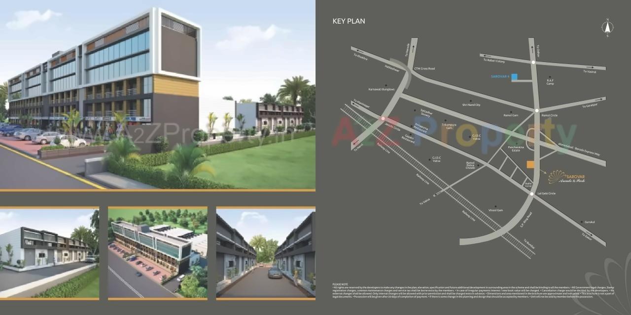  of real estate project Sarovar Arcade   Park located at Hathijan, Ahmedabad, Gujarat